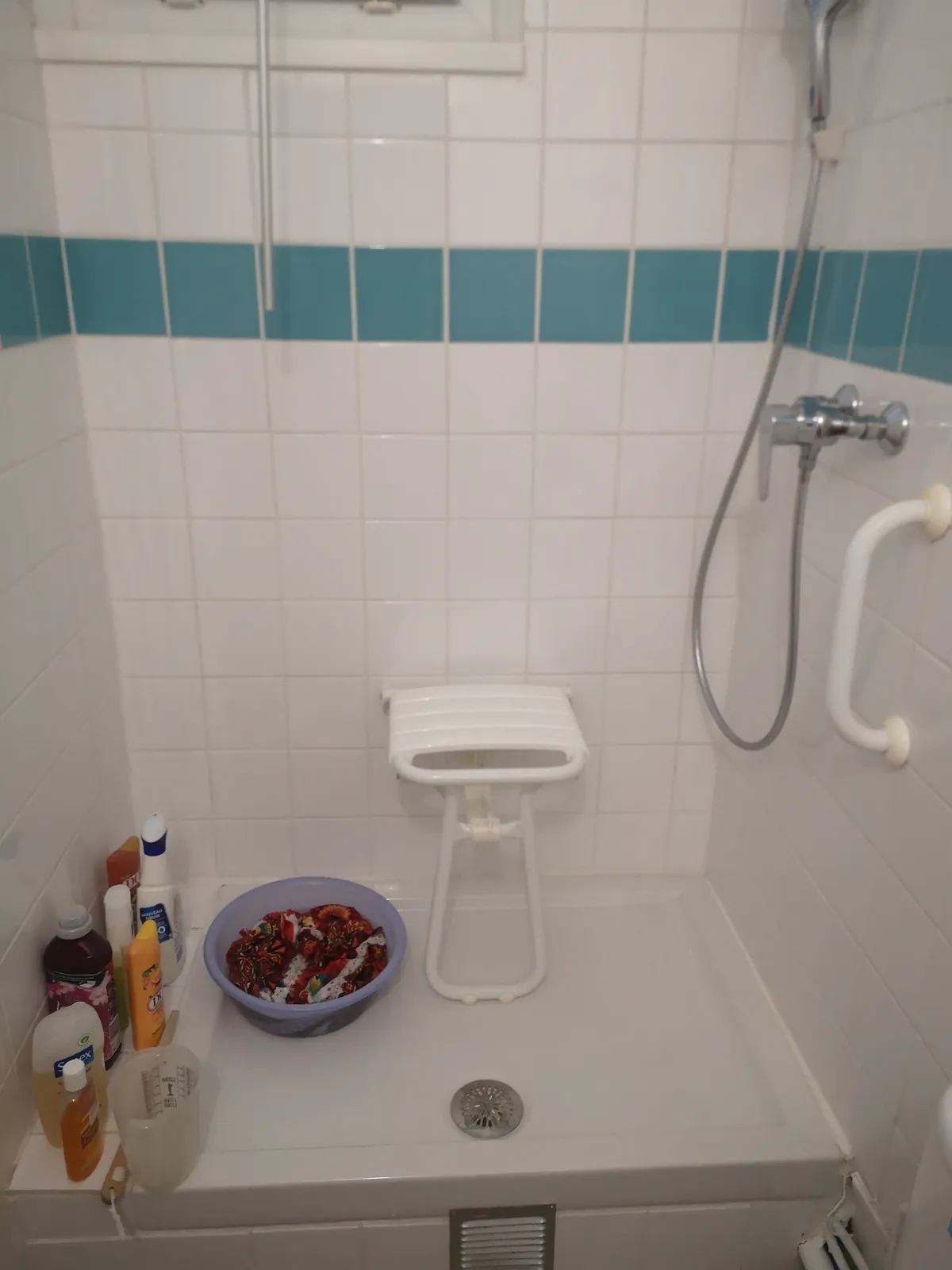 Photo du chantier : adaptation d'une douche